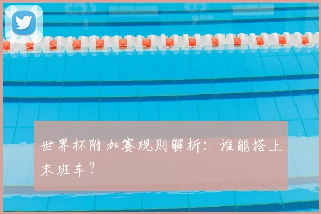 世界杯附加赛规则解析：谁能搭上末班车？